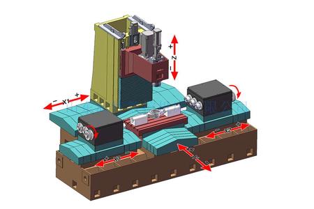 后桥五轴联动 6轴加工中心